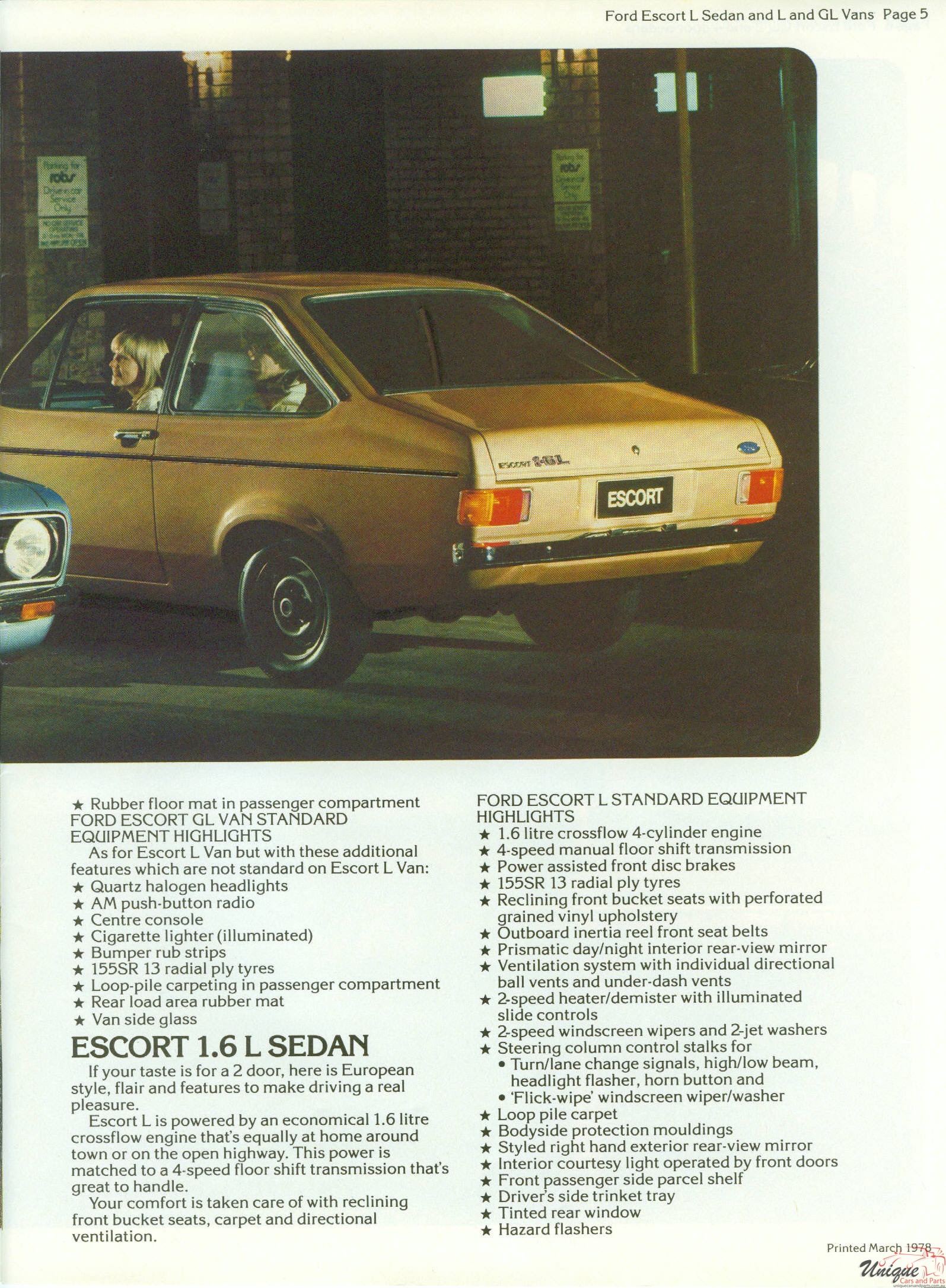 1978 Ford Australia Model Range Brochure Page 18